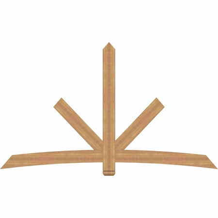 Ekena Millwork Alberta Smooth Timber Gable Bracket, Western Red Cedar, 96"W x 56"H x 1 1/2"D x 5 1/2"F, 14/12 Pitch GBW096X56X0206ALB00SWR